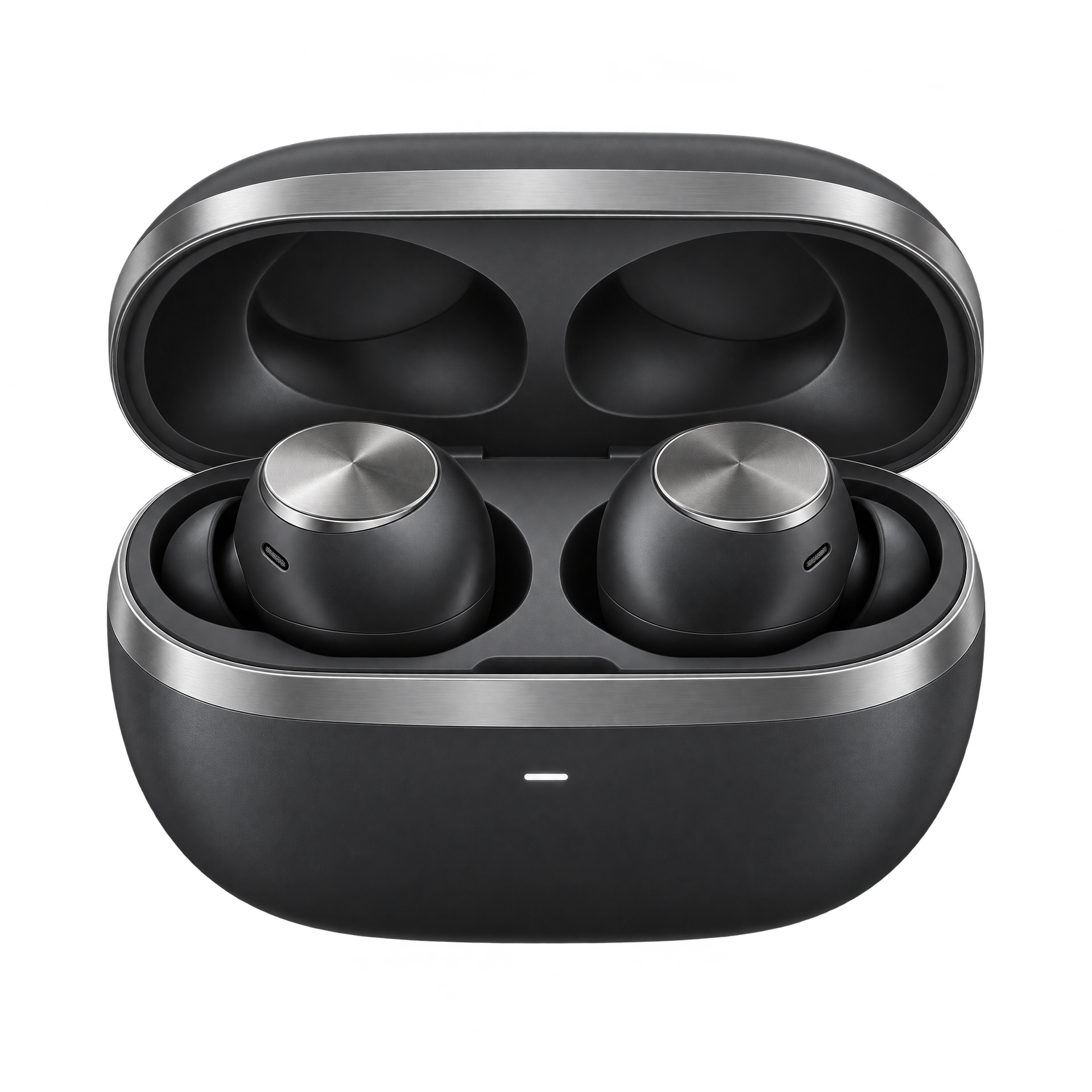 Estojo aberto com os earbuds SONIC Pro